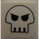 LEGO blanc Tuile 2 x 2 avec Espacer Skull logo Autocollant avec rainure (3068)