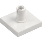 LEGO Bianco Piastrella 2 x 2 con Verticale perno (2460 / 49153)