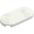 LEGO White Tile 2 x 4 with Rounded Ends (66857)