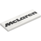 LEGO White Tile 2 x 6 with ‘McLaren’ (69729 / 106949)