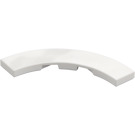 LEGO White Tile 4 x 4 Curved Corner with Cutouts (3477 / 27507)