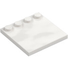 LEGO Hvit Tile 4 x 4 med Knotter på Kant (6179)