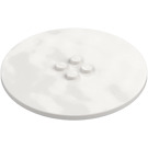 LEGO White Tile 8 x 8 Round with 2 x 2 Center Studs (6177)