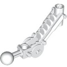 LEGO White Toa Arm 5 x 7 Bent with Ball Joint and Axle Joiner (32476)