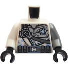 LEGO Bianco Busto con Ninjago 'Z', Belts e Uno Piatto Argento Braccio (973)