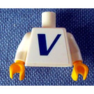 LEGO White Torso with Vestas Logo (973)