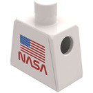 LEGO White Town Torso without Arms and NASA Sticker (973)