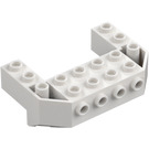 LEGO White Train Front Wedge 4 x 6 x 1.7 Inverted with Studs on Front Side (87619)