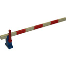 LEGO White Train Level Crossing Gate (Left)