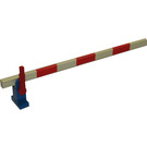 LEGO Wit Trein Level Crossing Gate (Links)