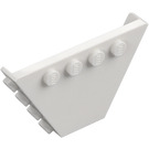 LEGO Vit Trapezoid Tipper Slutet 6 x 4 med Knoppar (30022)