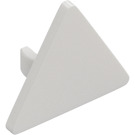 LEGO White Triangular Sign with Open 'O' Clip (65676)