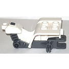 LEGO White Tricycle Body with Dark Gray Chassis