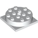 LEGO Weiß Turntable 4 x 4 Base mit Same Color oben (3403 / 73603)