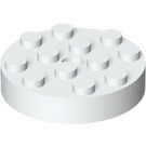 LEGO White Turntable 4 x 4 Top (Locking) (30658)