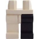 LEGO White Two Face Legs, Black Left and White Right Legs