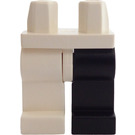 LEGO White Two Face Legs, Black Left and White Right Legs (3815)