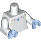 LEGO Wit Unicorn Girl Minifig Torso (973 / 88585)