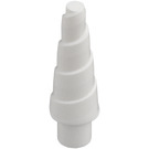 LEGO hvid Unicorn Horn med Spiral (34078 / 89522)