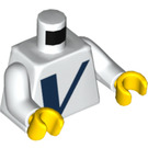 LEGO Weiß Vestas Maintenance Worker Minifig Torso (973 / 76382)