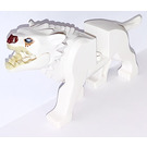 LEGO White Warg with Dark Red Nose