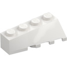 LEGO Biały Klin 2 x 4 Sloped Lewy (43721)