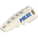 LEGO White Wedge 2 x 6 Double Left with Police (41748 / 46102)