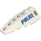 LEGO White Wedge 2 x 6 Double Left with Police (41748)