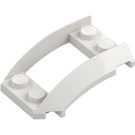 LEGO White Wedge 4 x 3 Curved with 2 x 2 Cutout (47755)