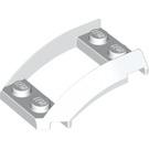 LEGO White Wedge 4 x 3 Curved with 2 x 2 Cutout (47755)