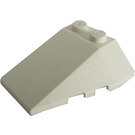 LEGO White Wedge 4 x 4 Triple with Stud Notches (48933)