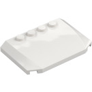 LEGO White Wedge 4 x 6 Curved (52031)