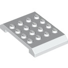 LEGO White Wedge 4 x 6 x 0.7 Double (32739)