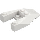 LEGO hvid Kile 6 x 4 Skåret ud med Knops hakker (6153)