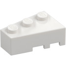 LEGO Blanco Cuña Ladrillo 3 x 2 Izquierda (6565)