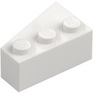 LEGO White Wedge Brick 3 x 2 Right (6564)