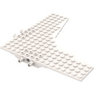 LEGO White Wedge Plate 16 x 16 with Pins (42609)