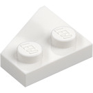 LEGO Wit Wig Plaat 2 x 2 Vleugel Rechts (24307)