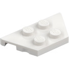 LEGO White Wedge Plate 2 x 4 (51739)