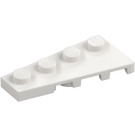 LEGO Bianco Cuneo Piastra 2 x 4 Ala Sinistra (41770)