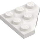 LEGO Blanco Cuña Placa 3 x 3 Esquina (2450)