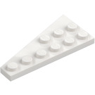 LEGO Vit Kil Platta 3 x 6 Vinge Höger (54383)