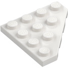 LEGO Bianco Cuneo Piastra 4 x 4 Angolo (30503)