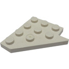 LEGO Wit Wig Plaat 4 x 4 Vleugel Links (3936)