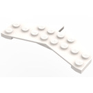 LEGO blanc Coin assiette 4 x 8 Queue (3474)