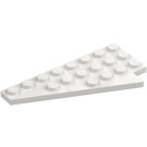 LEGO Valkoinen Kiila Levy 4 x 8 Siipi Vasen alapuoleisella nupin lovella (3933 / 45174)