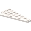 LEGO Wit Wig Plaat 4 x 8 Vleugel Rechtsaf met onderkant Stud Notch (3934)