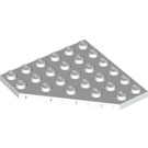 LEGO White Wedge Plate 6 x 6 Corner (6106)