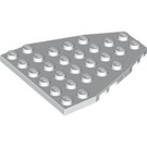 LEGO blanc Coin assiette 7 x 6 avec des encoches pour tenons (50303)