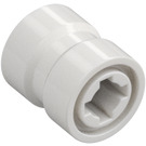 LEGO Bianco Ruota Bordo Ø8.1 x 9mm (Foro dentellato, schiena rinforzata) (74967)